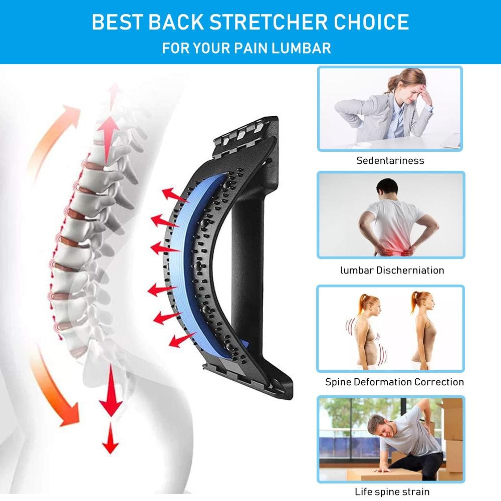 Back Massager Stretcher Support Spine Deck Pain Relief - Varitique