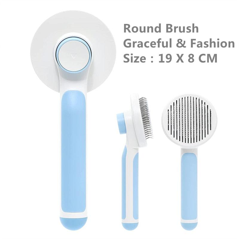 Brush for Shedding Dog Cat Grooming Removes Loose Underlayers and Tangled Hair - Varitique