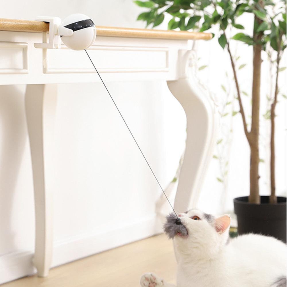 Cats Teaser Toy Electric Flutter Rotating Cat Toys - Varitique