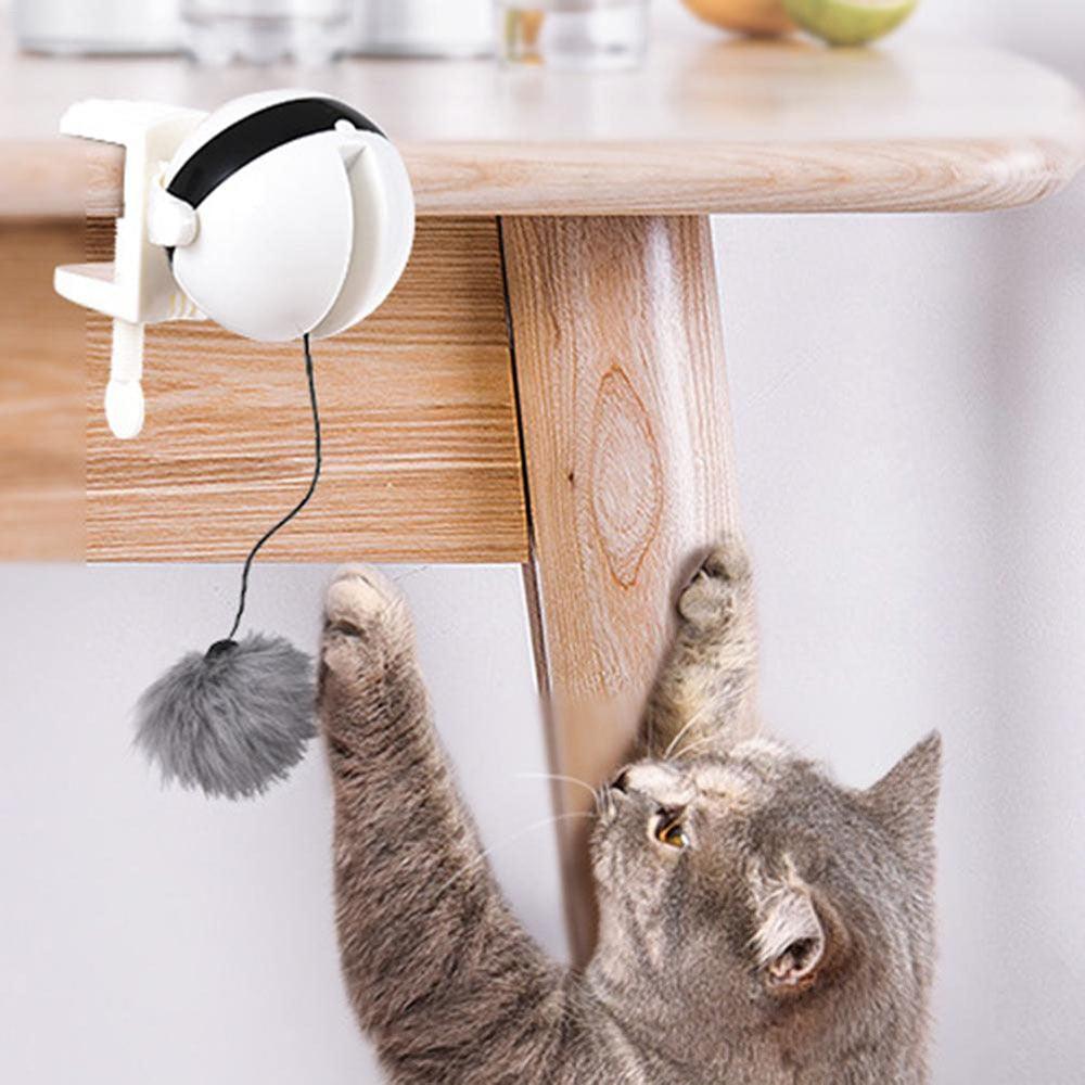 Cats Teaser Toy Electric Flutter Rotating Cat Toys - Varitique