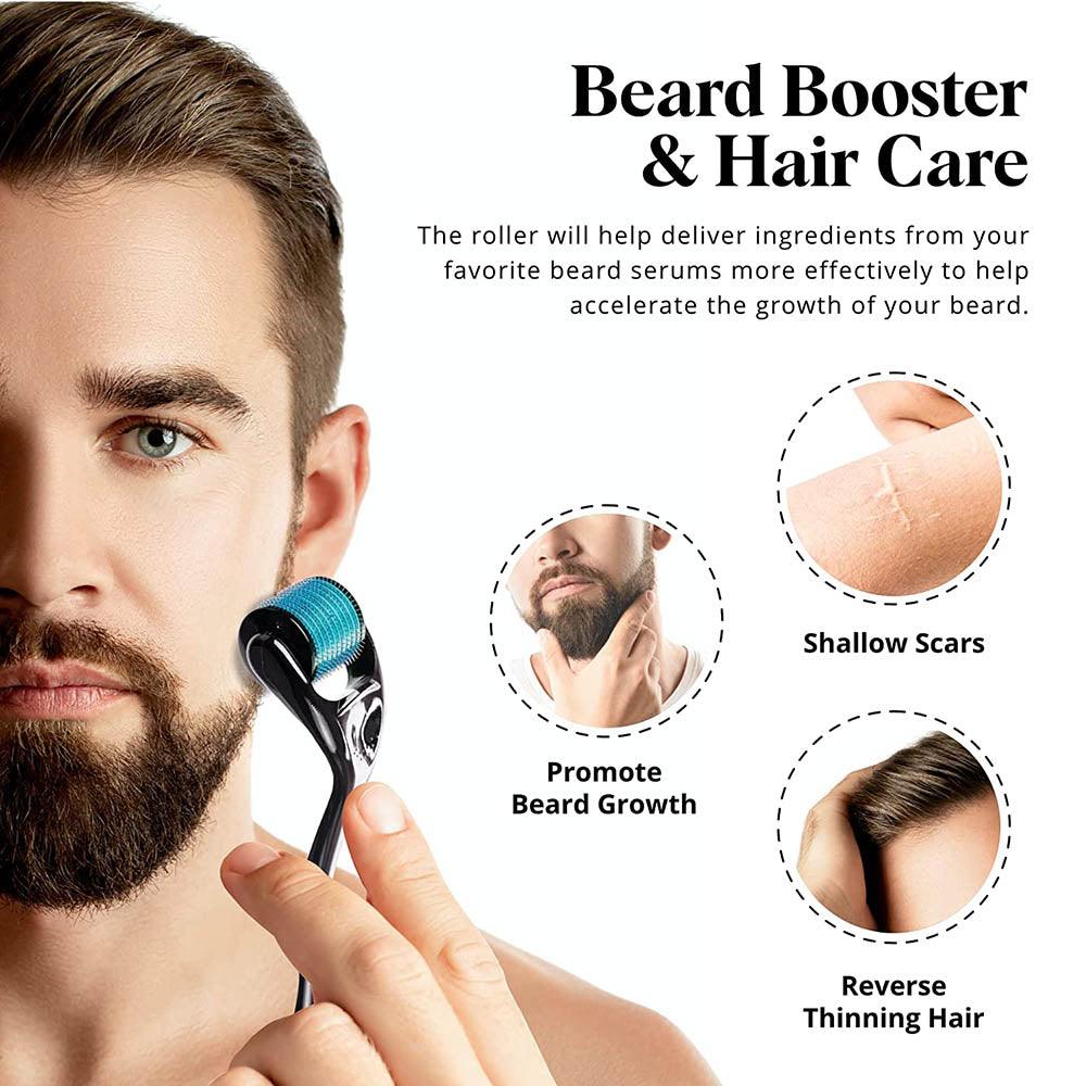 Dermaroller Titanium Hair Regrowth Beard Growth Anti Hair Loss Treatment - Varitique
