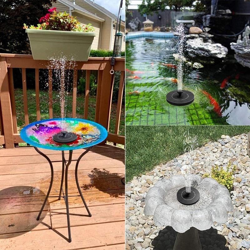 Mini Solar Water Fountain Pool Pond - Varitique